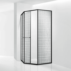 Душевой уголок RGW SV-82B "L" (Черная вуаль, 800x1200)