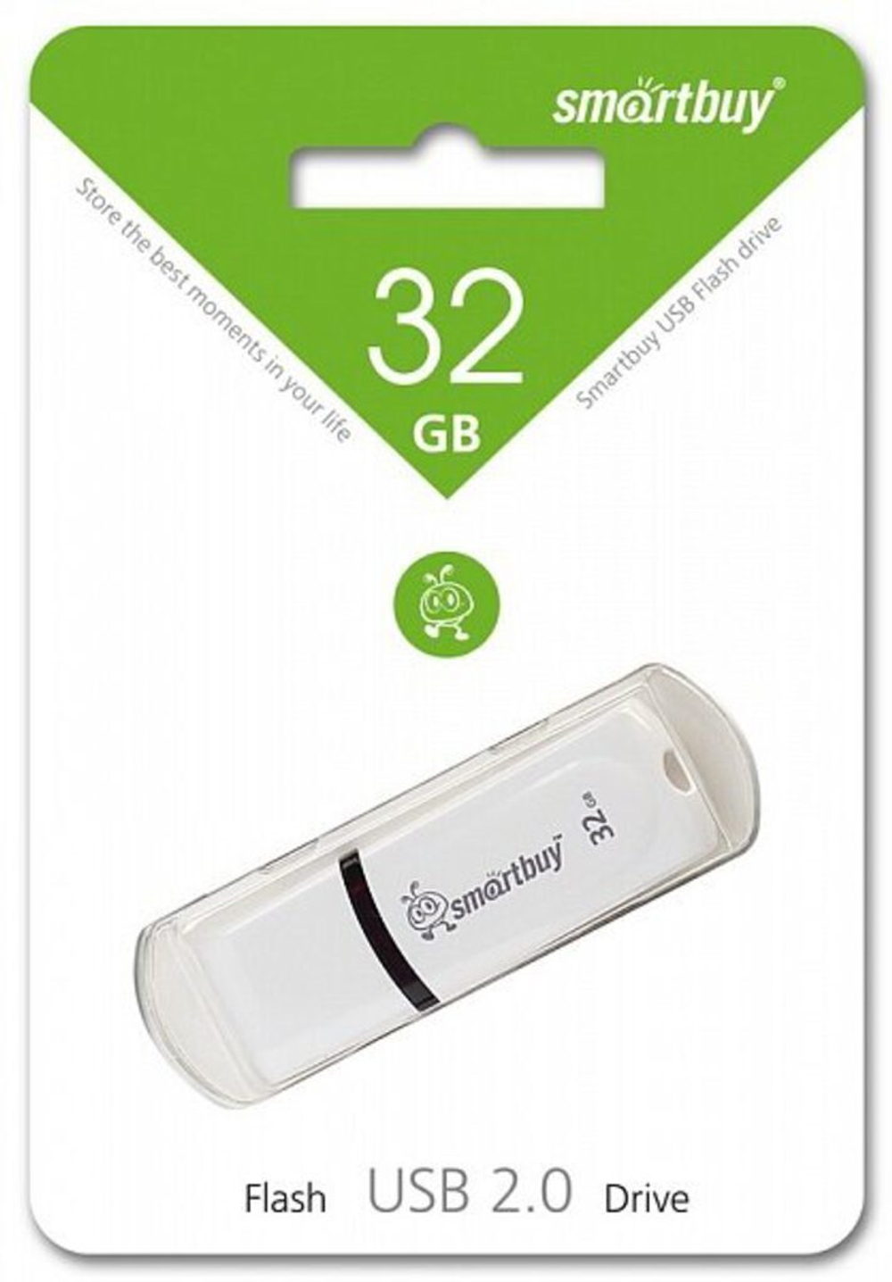 Флеш-драйв 32 GB USB 2.0 Smartbuy Paean White