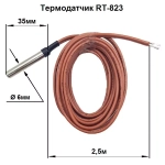Реле контроля температуры RT-820M 16А 24-264В DC/30-264В AC 1Z IP20 (от -30 до +140 град.C; микропроцессорный; многофункц.; цифровая индикация; выносной датчик с термоус. проводом)