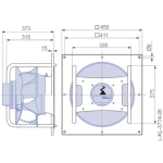 Модульный вентилятор Menerga Radial fan GR (ZIEHL-ABEGG ZAvblue)