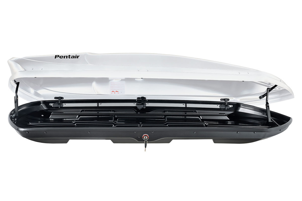 Бокс автомобильный на крышу Pentair COBRA 520L белый глянец, двусторонний