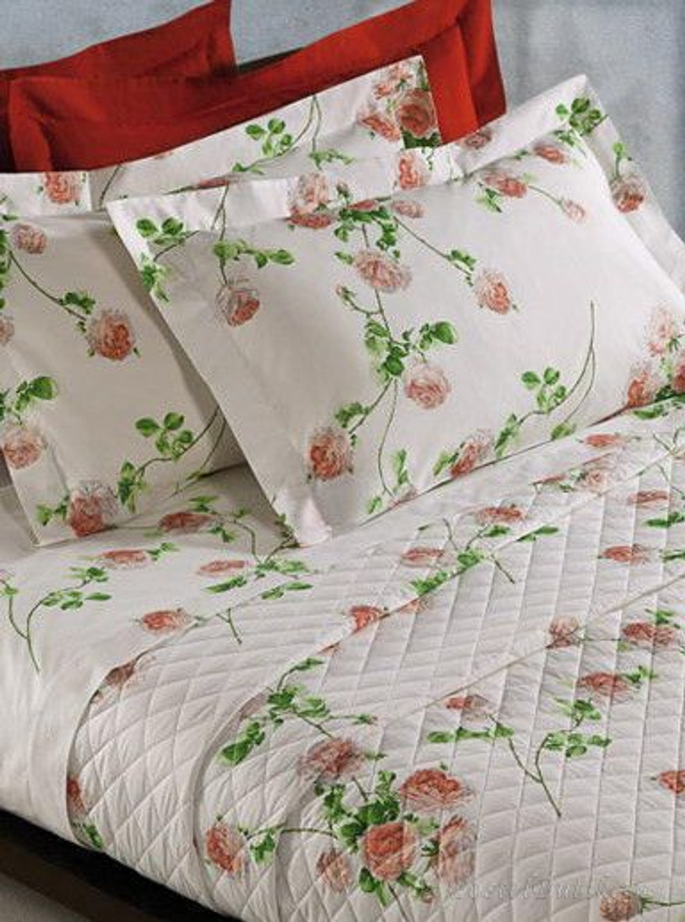 Постельное белье 2 спальное евро макси Mirabello Scented Rose белое