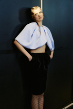 Топ укороченный из сатина