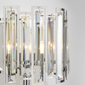 Настольный светильник 01147/1 хром/прозрачный хрусталь Strotskis Cella Bogate's