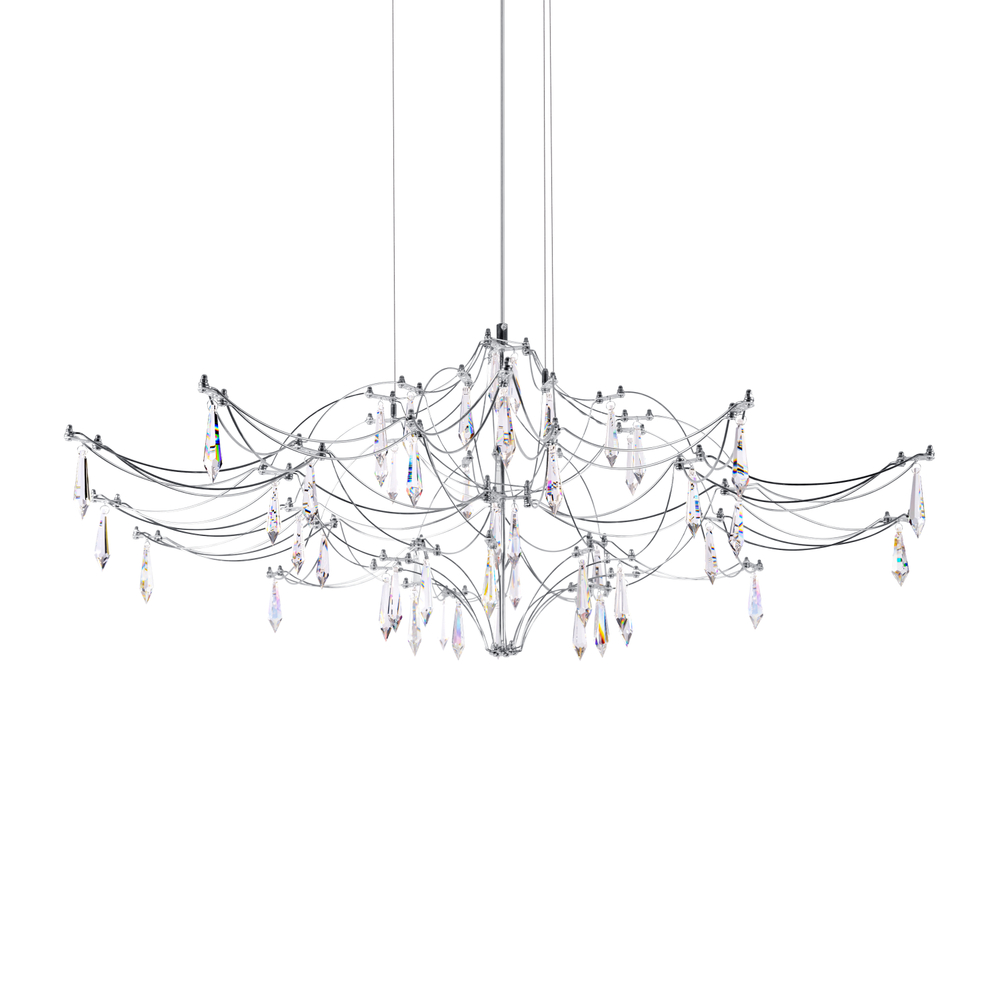 Подвесная светодиодная люстра Loft It Mira 10587/1000 Silver Asfour