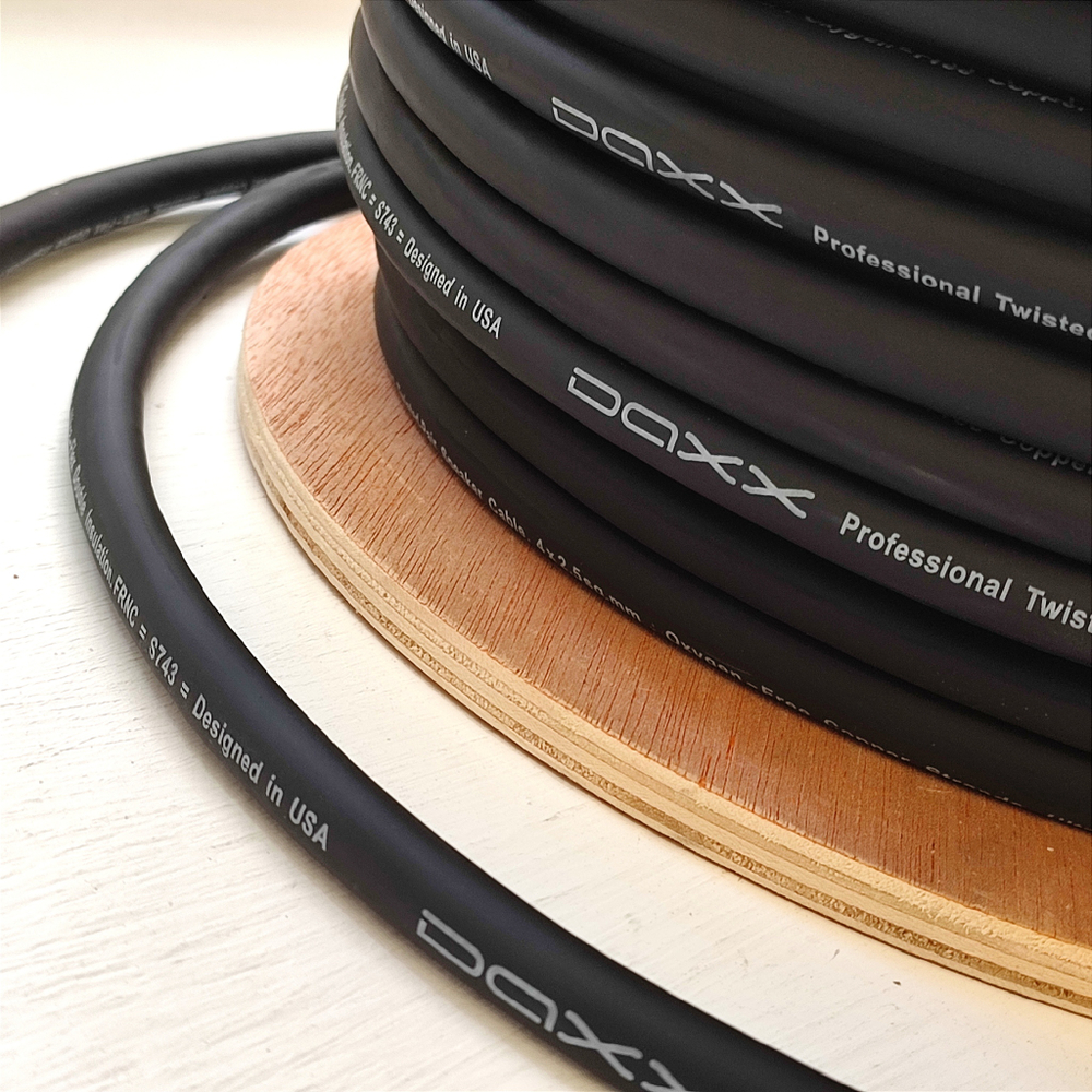 DAXX S743 Акустический кабель 4х2.5мм.кв. негорючий медный круглый, экран (нг) FRNC -1пог.м.-