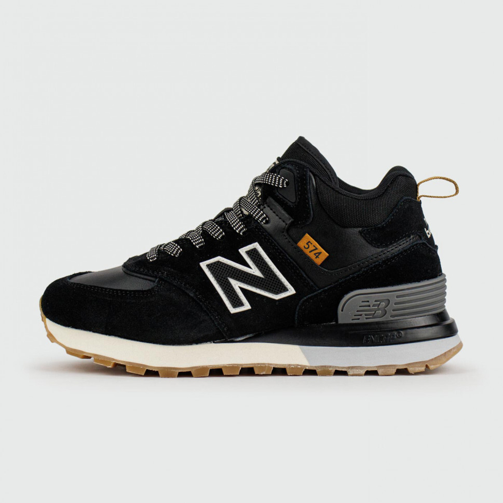 кроссовки New Balance 574 Mid Black / White Wmns Winter