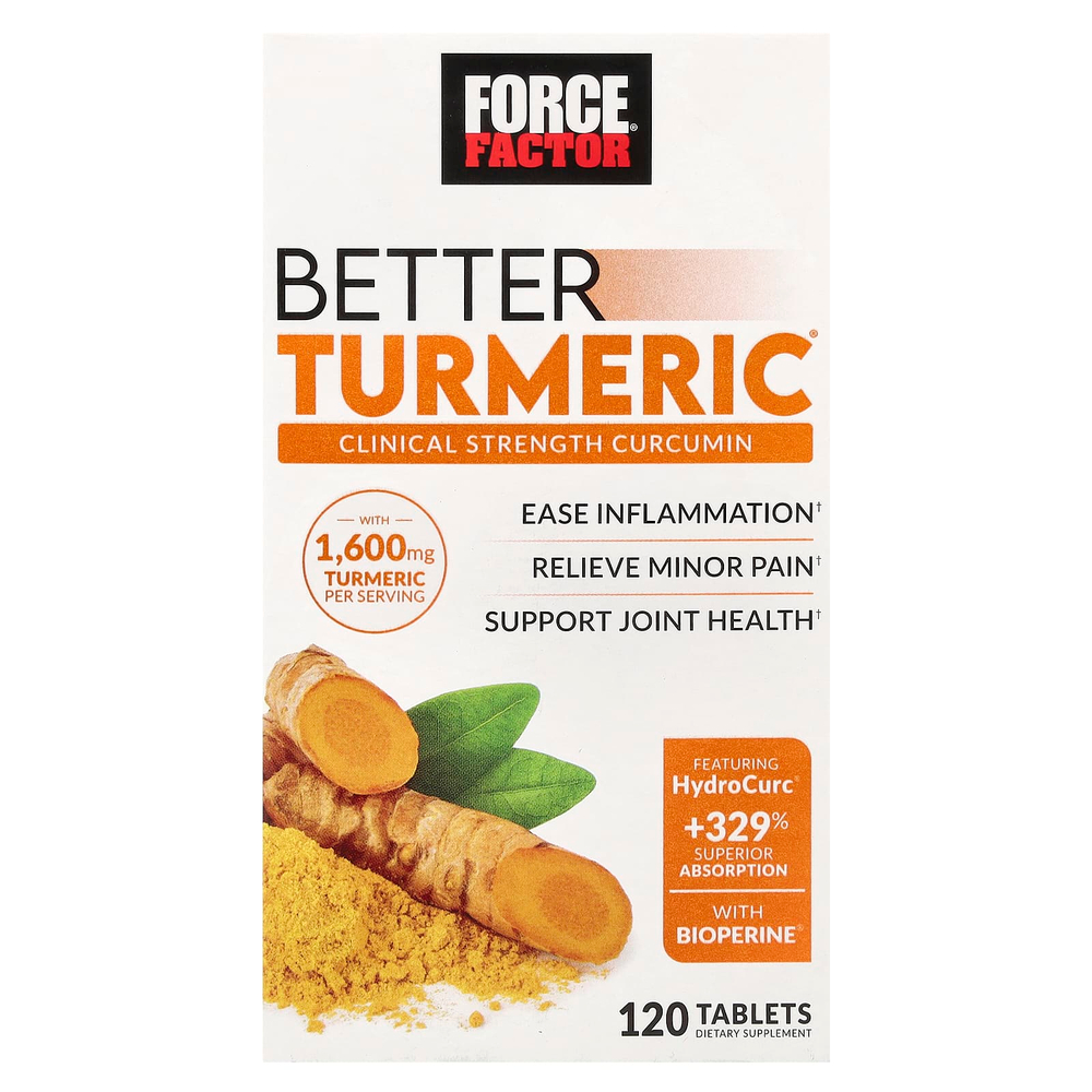 Force Factor, Better Turmeric®, 120 таблеток