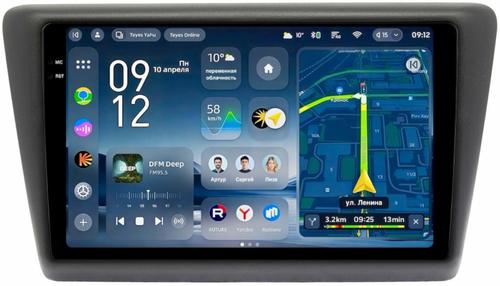 Магнитола для Skoda Rapid 1 2012-2020 (рамка тип 2) - Teyes CC4-PRO монитор 9.5" 2K QLED на Android 13, Быстрейшая, Snapdragon 778G, ИИ, CarPlay, DSP, 4G SIM-слот