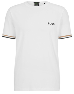 Мужская теннисная футболка BOSS x Matteo Berrettini Tee MB 2 - white