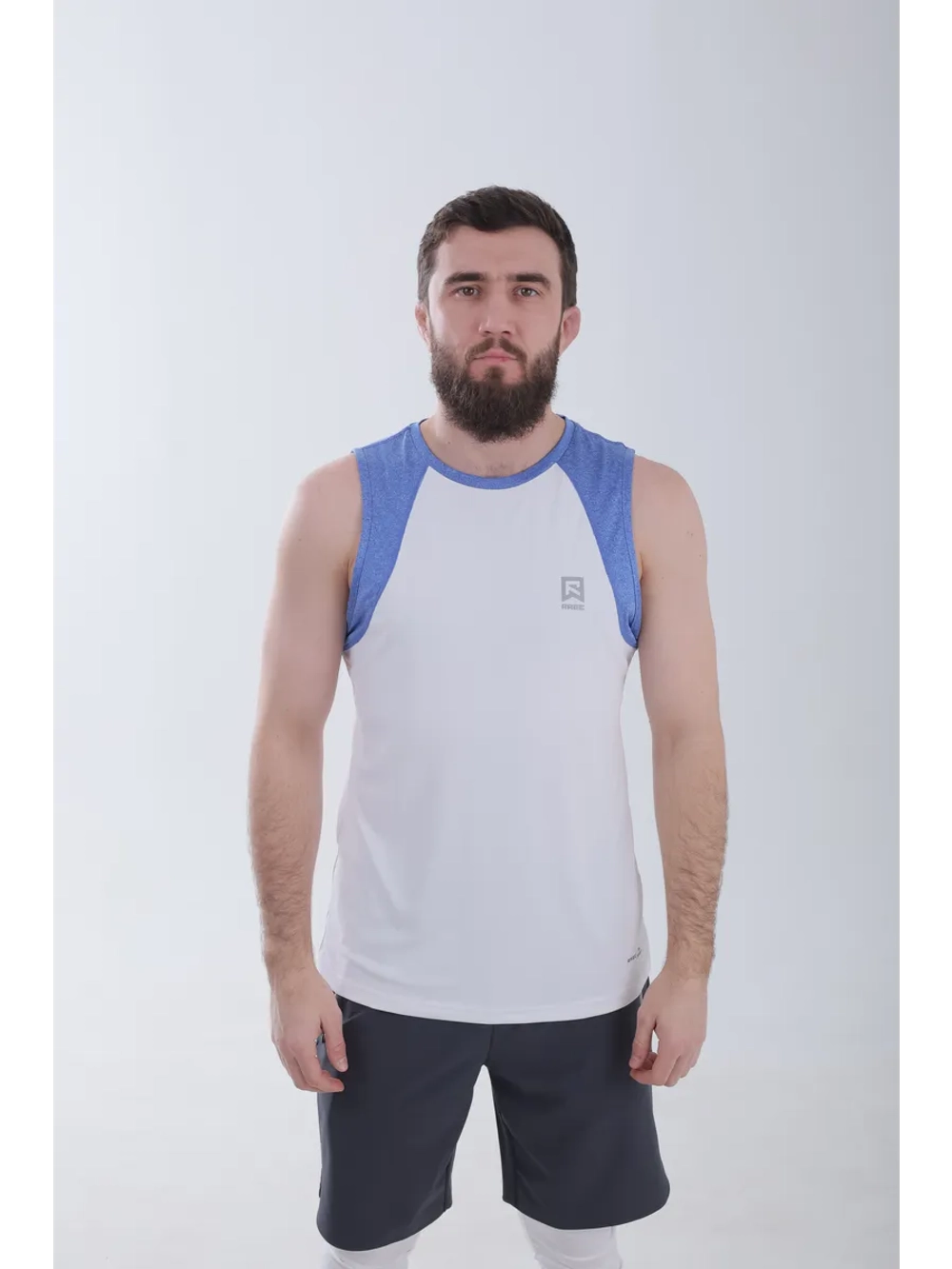 Спортивная футболка майка тренировочная без рукавов