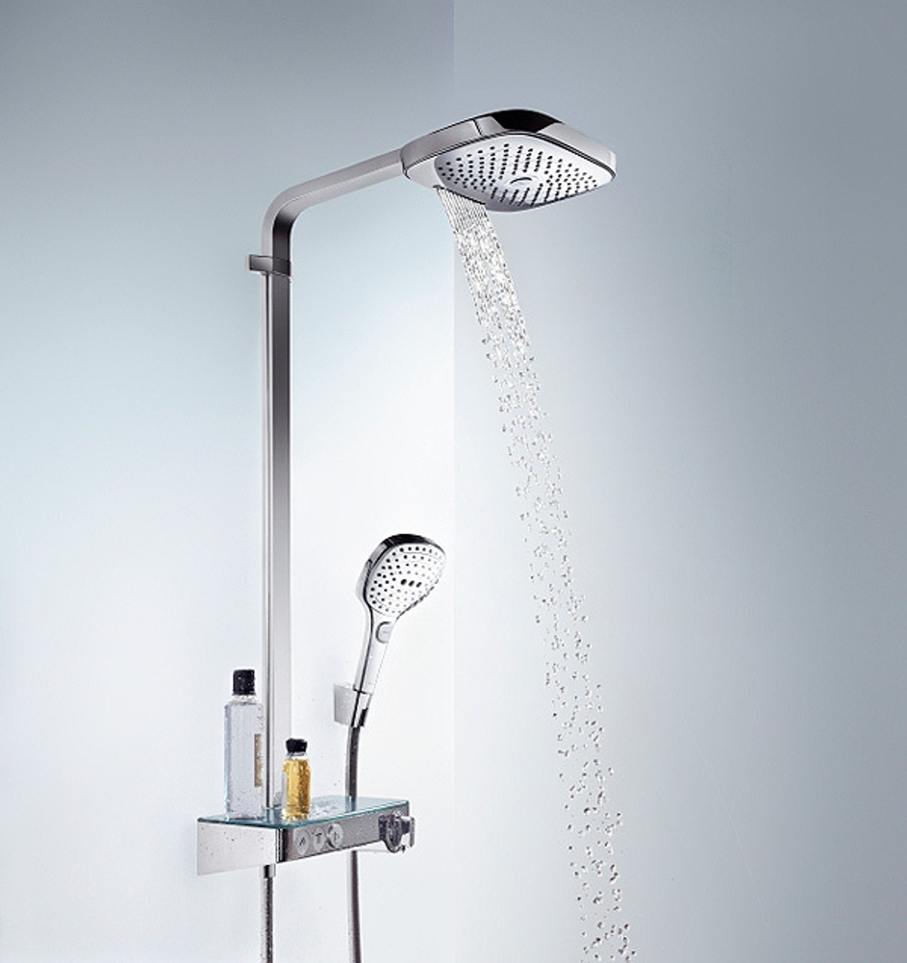 Душевая система Hansgrohe Raindance Select Push 300 3jet Showerpipe хром 27127000