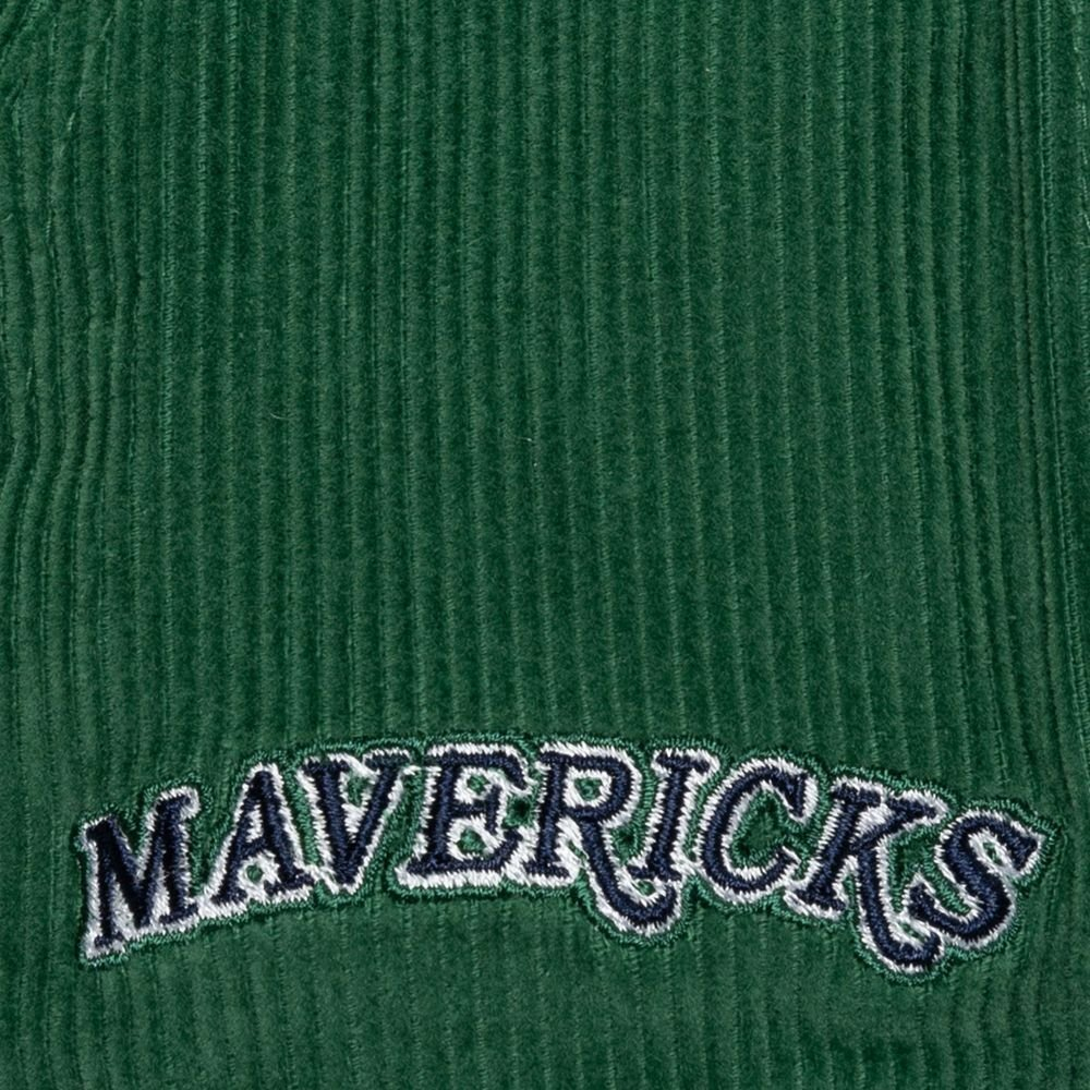 Баскетбольная кепка Mitchell&Ness NBA Sueduroy Snapback HWC Dallas Mavericks Green Cap