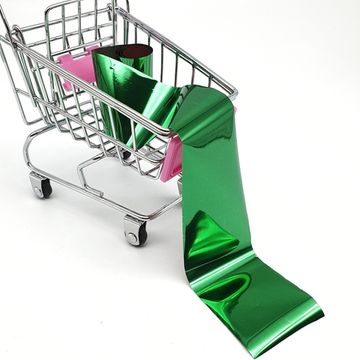 Фольга для литья и дизайна ногтей в пакетиках 1 метр, зеленая