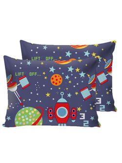Наволочка комплект 2шт Сказка "Космос" 50х70 см, перкаль