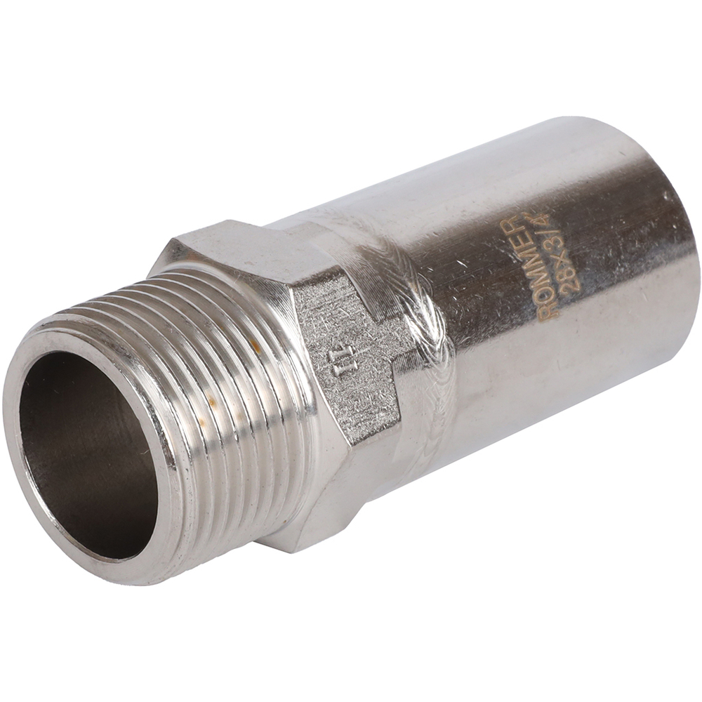 ROMMER Вставка с НР 28x3/4" из нержавеющей стали прессовой