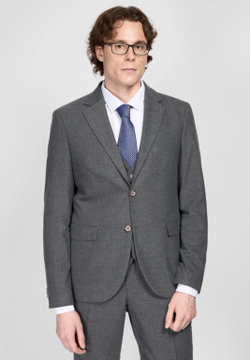 Мужской костюм тройка (серый) В79