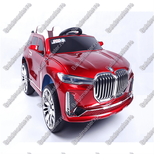 Детский электромобиль "BMW/БМВ" красный,двухместный стандартная комплектация