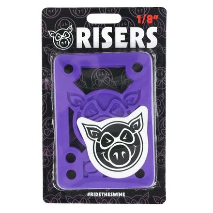 Подкладки для скейтборда Pig 1/8" HARD RISERS PURPLE