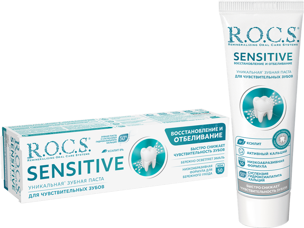 Зубная паста SENSITIVE  восстановление и отбеливание