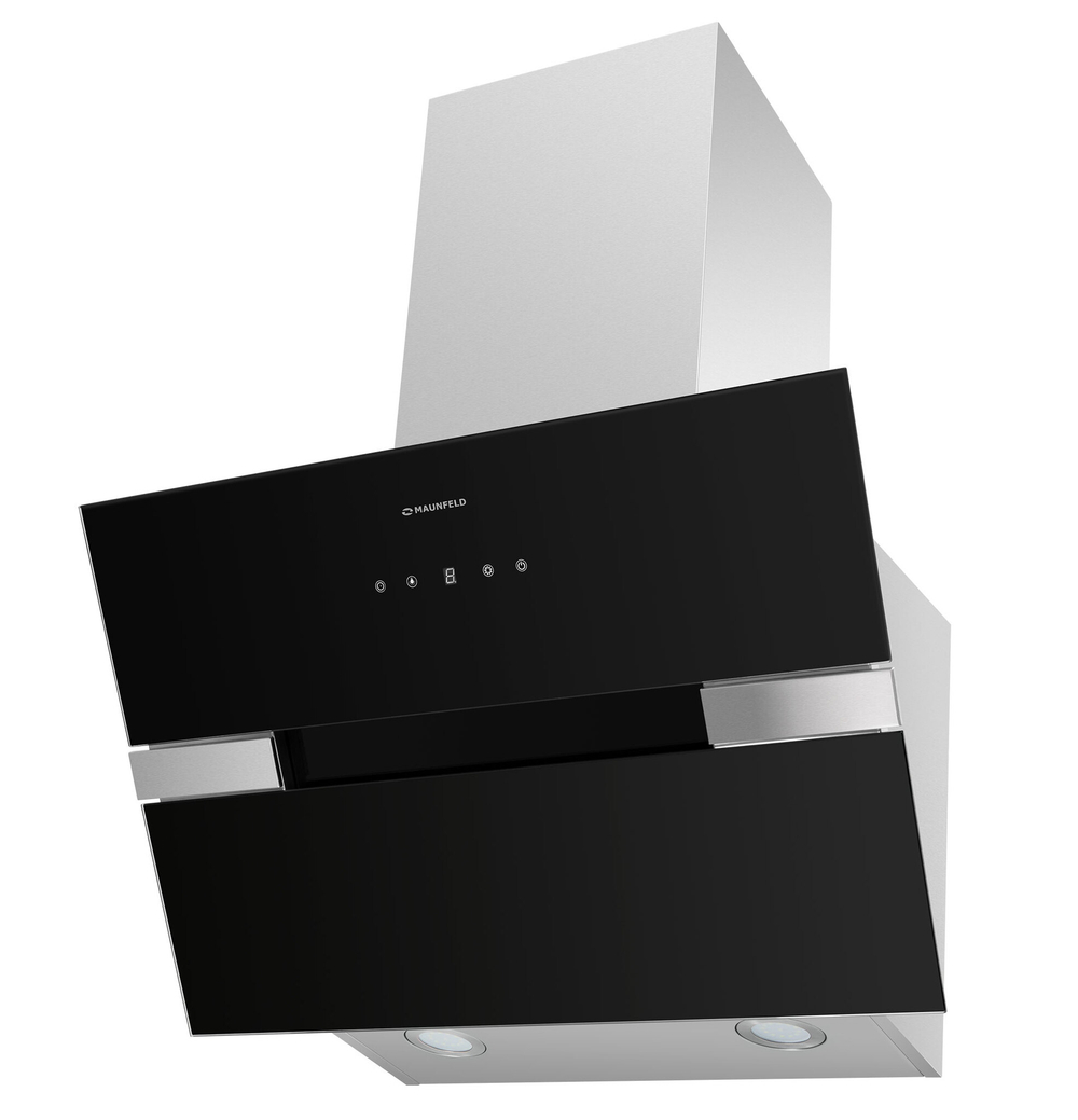 Кухонная вытяжка MAUNFELD Mersey 50 черный\вставка сатин фото 