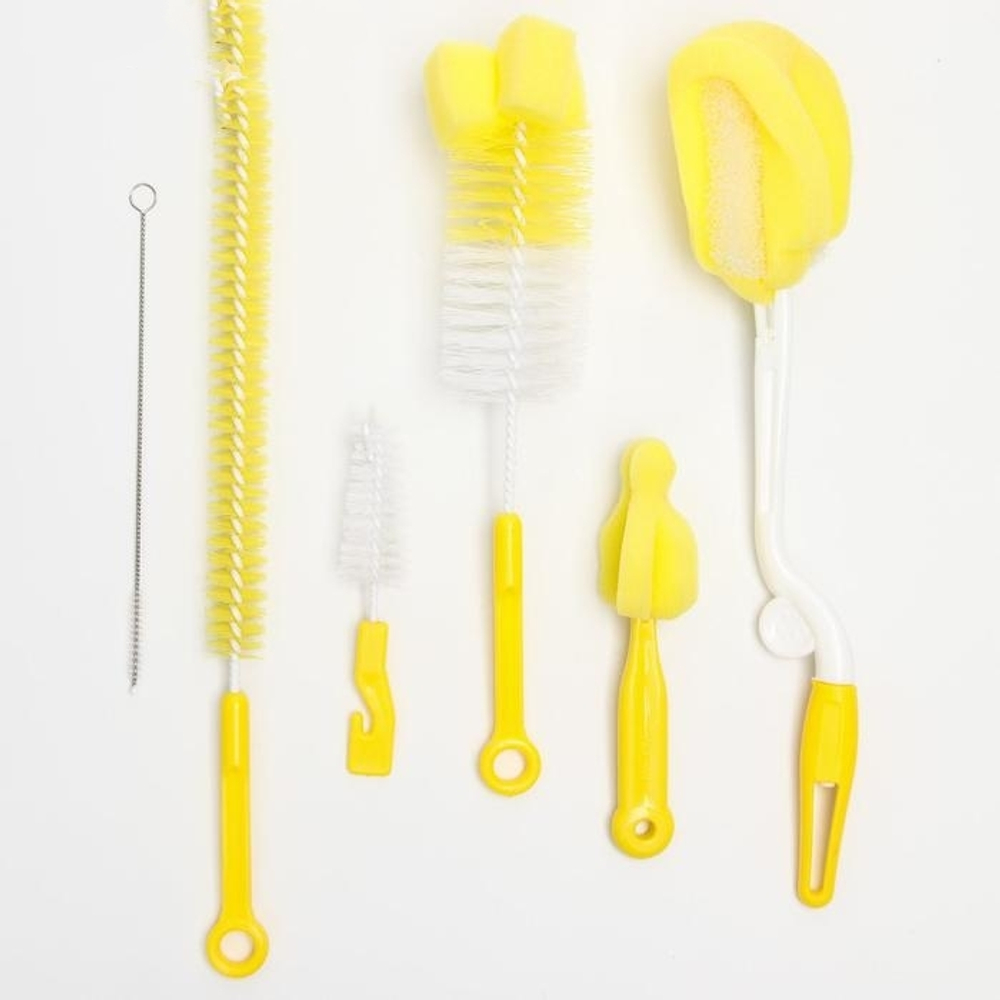 3780063 Набор ёршиков по уходу за детскими бутылочками, 5 предметов, цвет МИКС