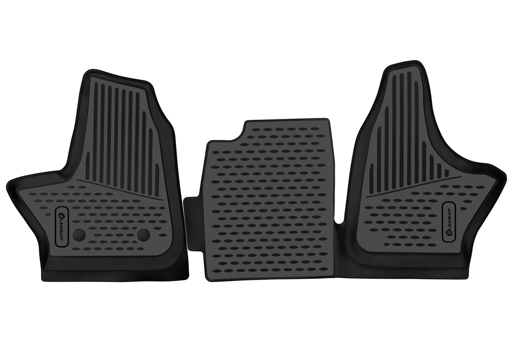 Коврики в салон для Газель Next, 2016- (дистанционный привод ручки КПП), версия без ABS, 2 шт. (полиуретан) ELEMENT5314210K