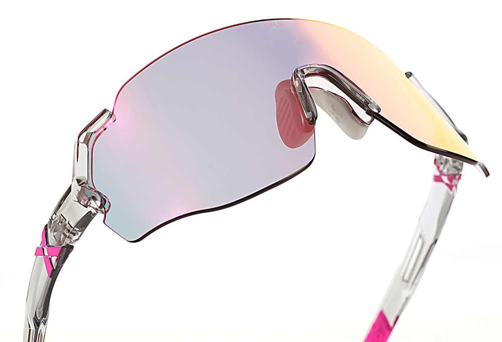 Спортивные очки с диоптриями HILX Savage (L) Shiny Crystal Grey Pink / Pink Lens