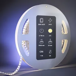 Светодиодная лента Ультра 24В 2835 17Вт/м 3000К 5м IP 20 201091 Led Strip 201091