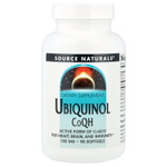 Source Naturals, убихинол коэнзим QH, 100 мг, 90 капсул