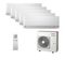 Мультисплит система на 5 комнат Toshiba RAS-B07CKVG-EE x 5 / RAS-5M34G3AVG-E