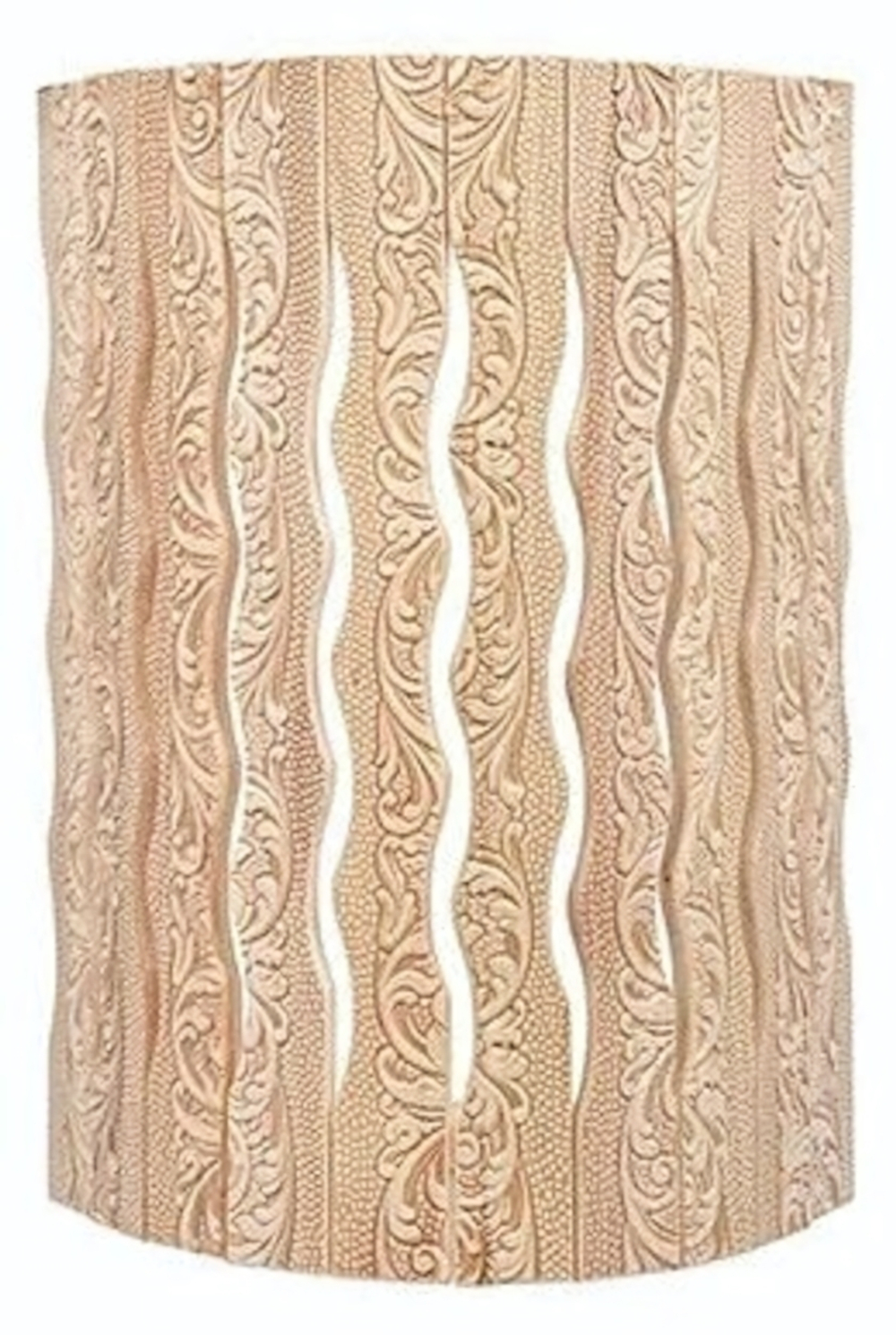 Абажур угловой, с орнаментом «Цветы», 31х9х22 см, липа «Банные штучки»