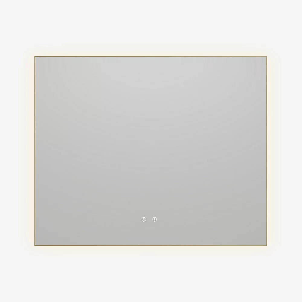 Зеркало LED Vincea VLM-4F100BG-2 100х80 брашированное золото