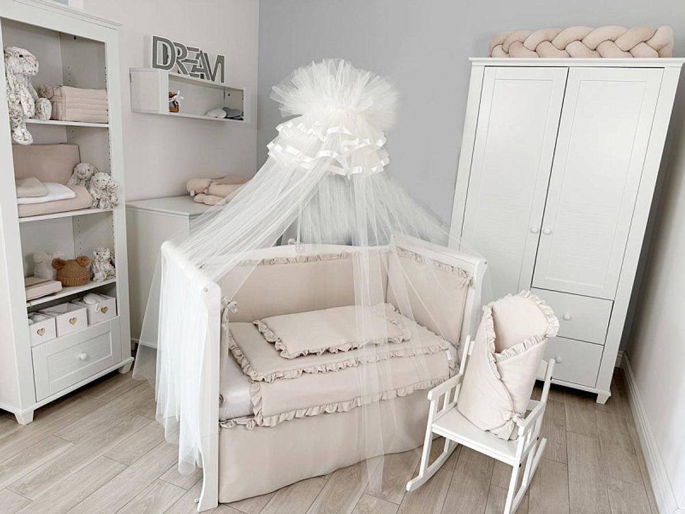 Комплект постельного белья Lepre New Royal Collection 4 предмета 120х90 см капучино