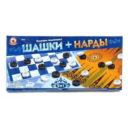 Настольная игра "Шашки и нарды"