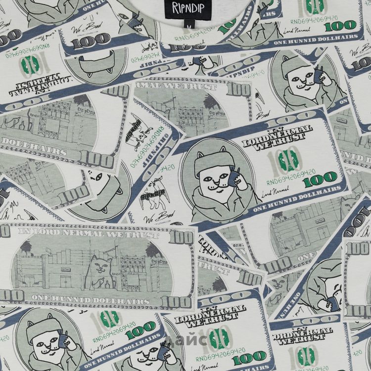 Футболка мужская Ripndip MoneyBag Tee артикул:RND10198 - купить в магазине Дайс