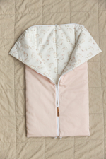 Комплект на выписку Зайки с розовыми ушками (светлая пудра)/Розовый (5 предметов)