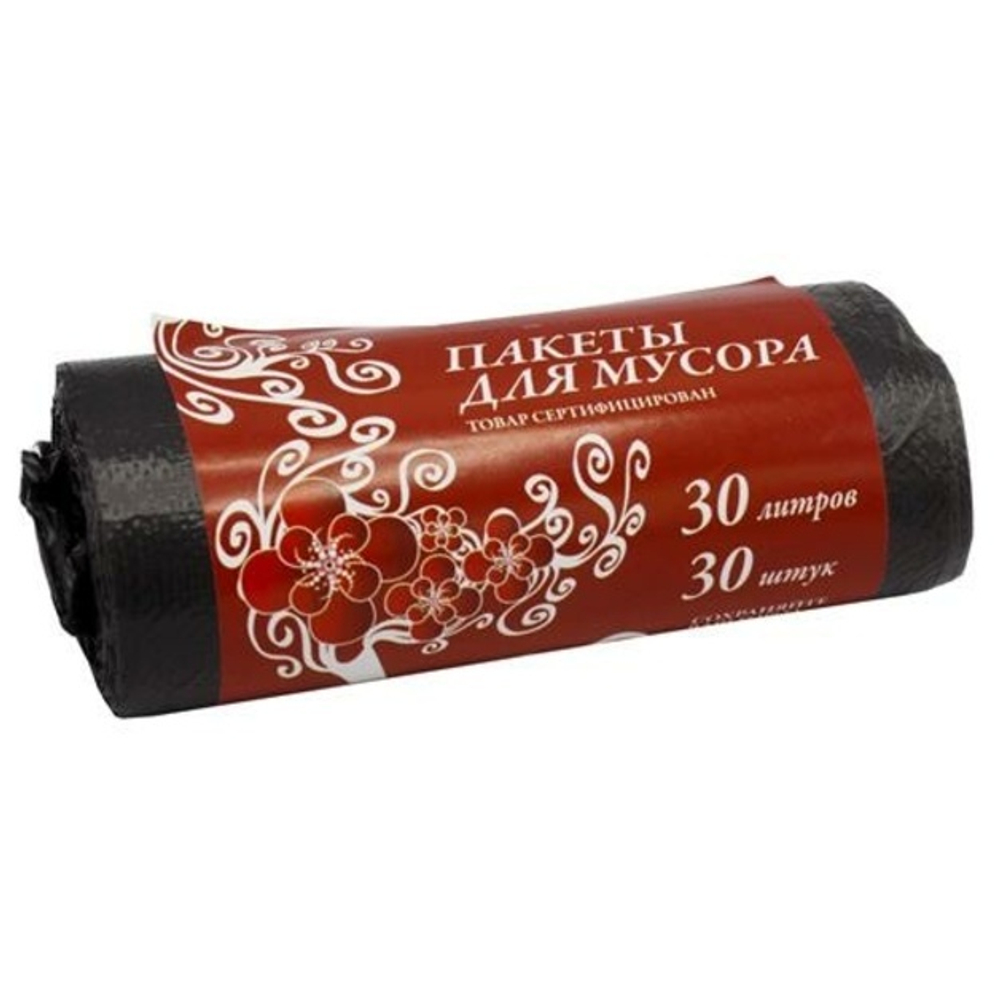 Пакеты для мусора 30 л 50см х 60см - 30 шт
