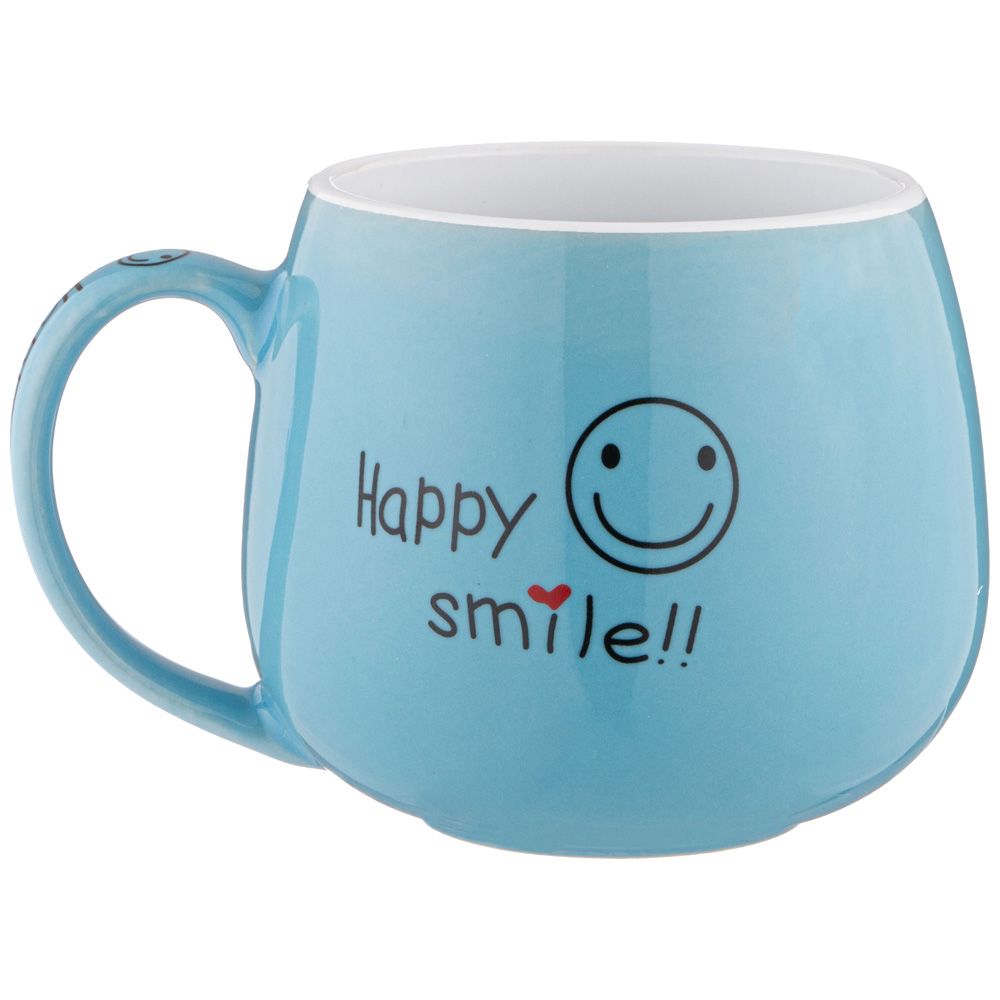 КРУЖКА КОЛЛЕКЦИЯ "ВЕСЕЛЫЙ СМАЙЛИК" 300 МЛ 9*8,2 СМ (КОР=48 ШТ.)