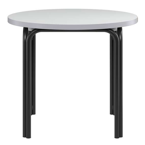 Столик кофейный ror, Ø50 см, черный/серый