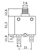 Автоматический предохранитель, 15 А. (10014603)