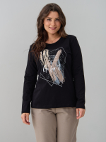 Лонгслив ЛНкл-081/черный-п