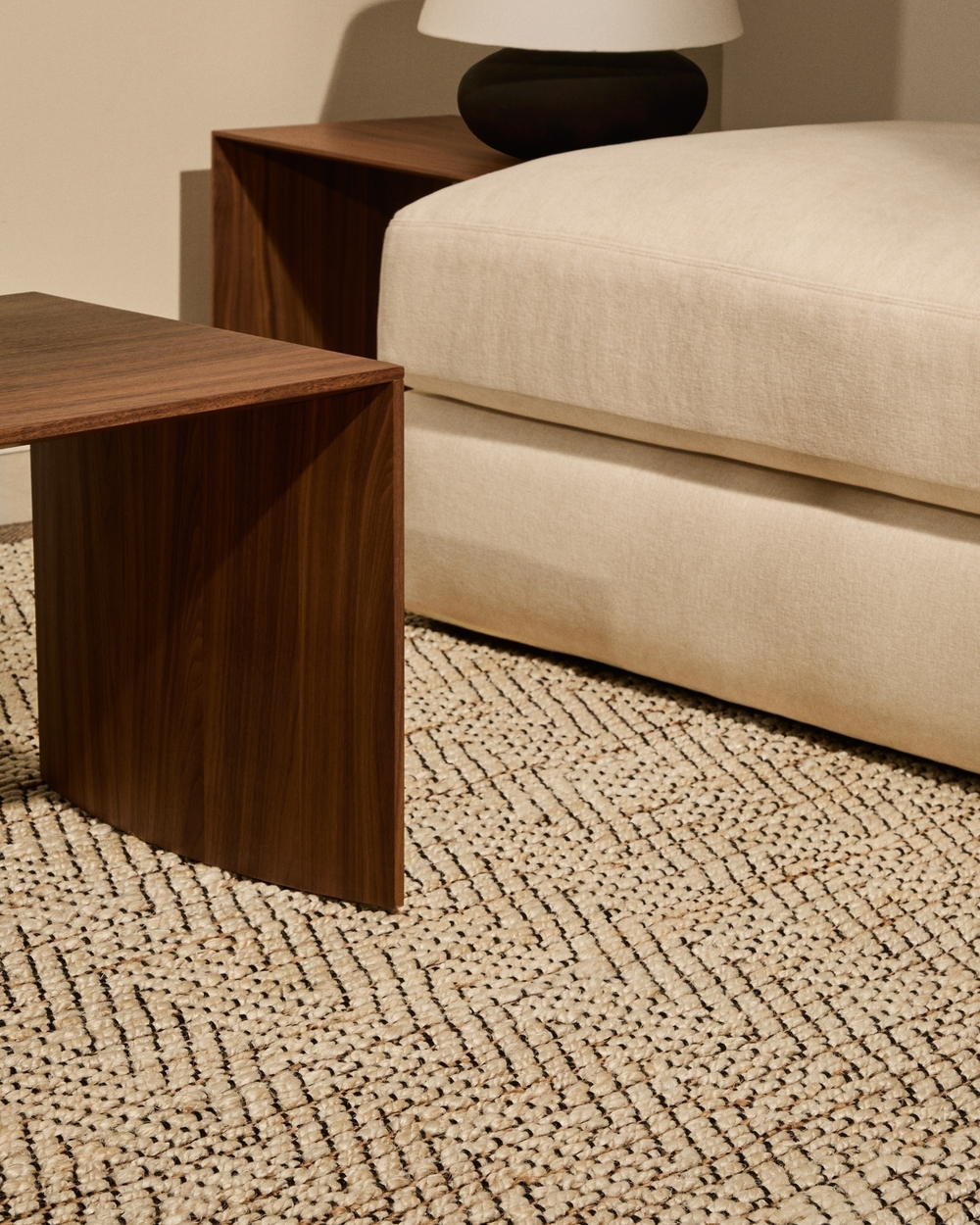 Arpe Бежевый жаккардовый ковер из джута 160 x 230 см