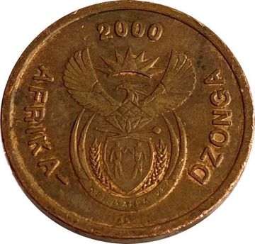 5 центов 2000 ЮАР