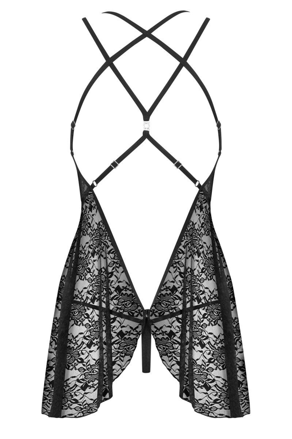 Соблазнительная кружевная сорочка с цветочным мотивом