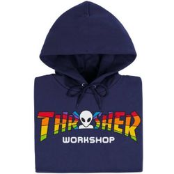 Толстовка Thrasher X AWS - Spectrum Hoodie Navy