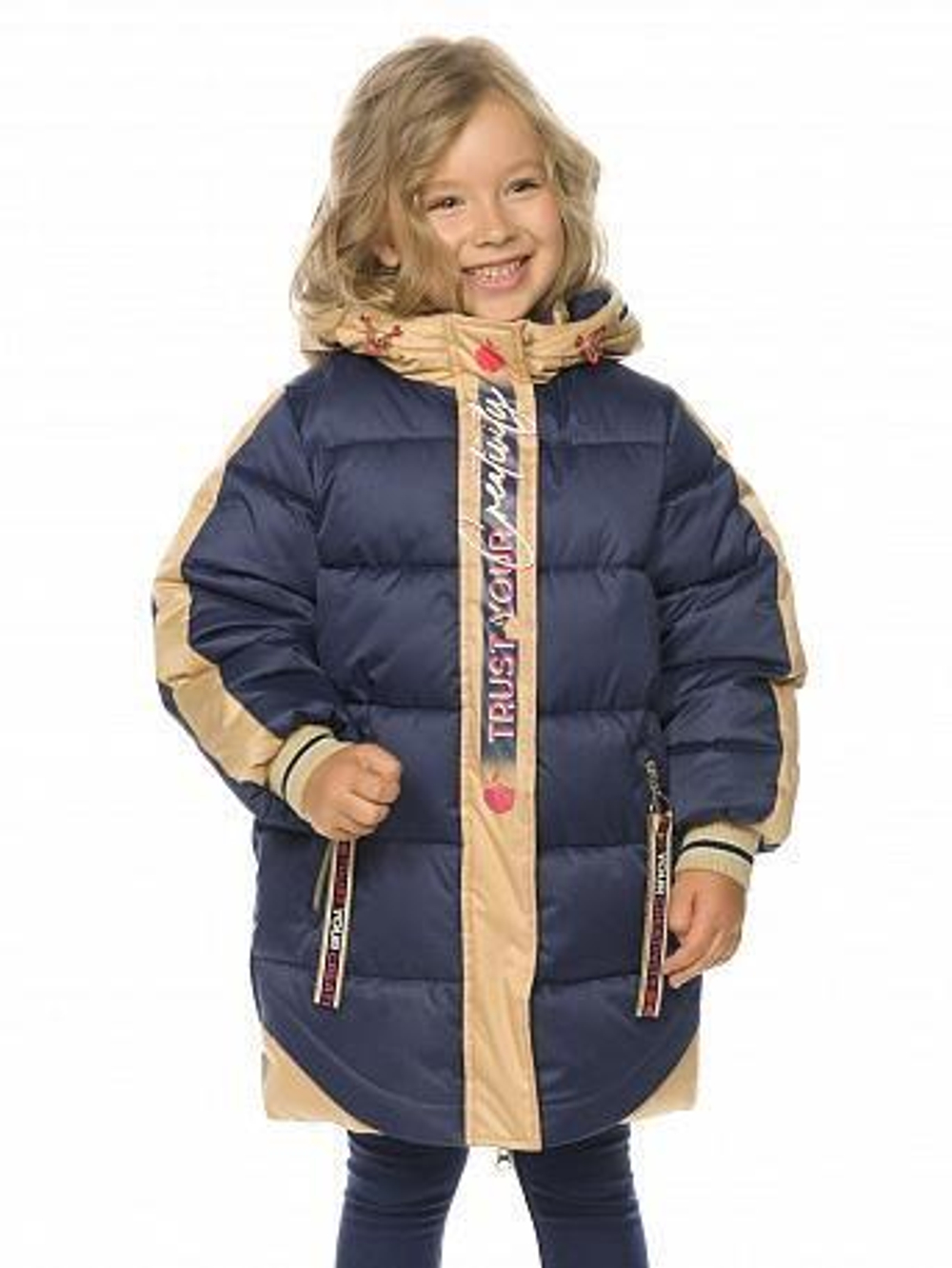 Пальто для девочек р-р (104, Синий(41))