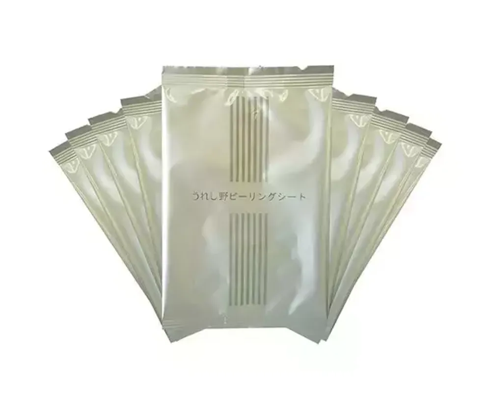 URESHINO LAB  Пилинговые очищающие салфетки для кожи лица и тела Урэсино, 7 мл x 10 шт