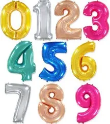 32 " цифра фольга с гелием