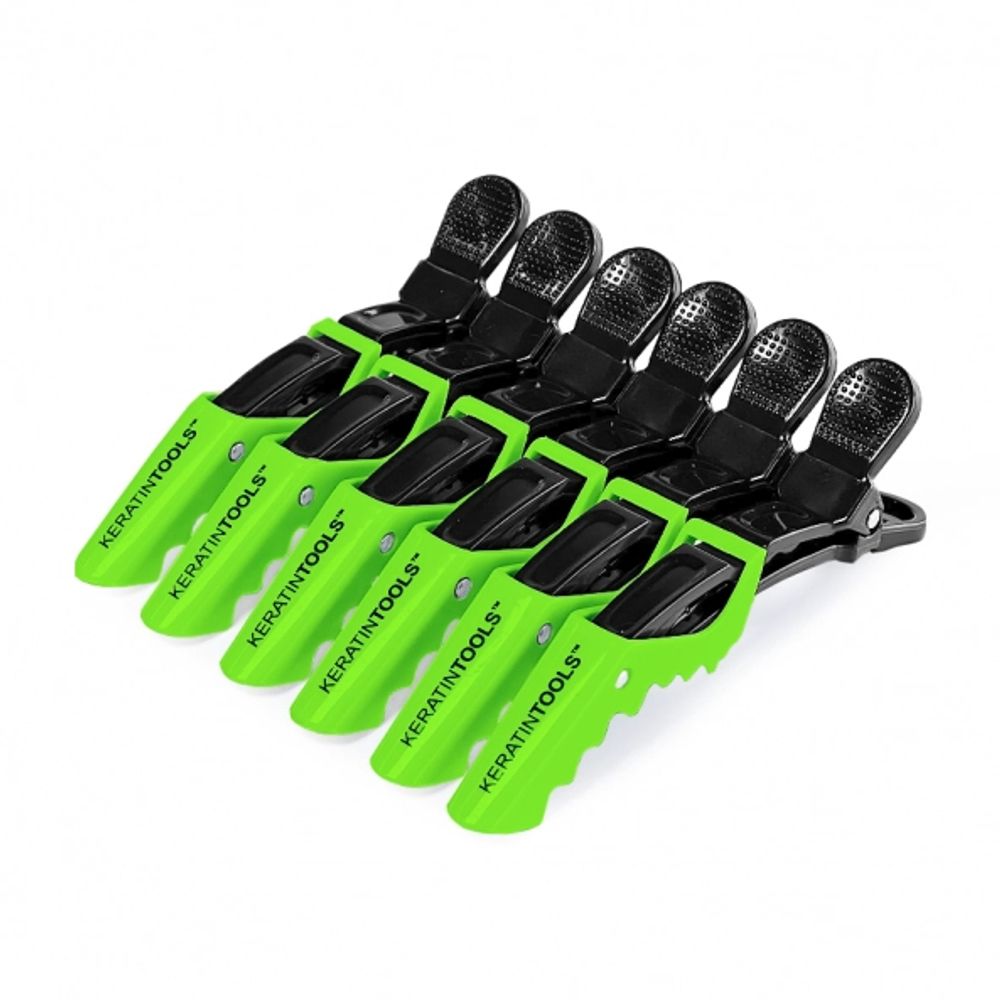 Зажимы крокодил пластиковые Keratin Tools 6 шт